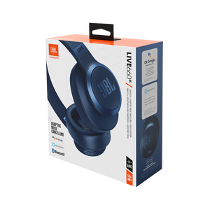JBL Live 660NC - Blue - Wireless over-ear NC headphones - Detailshot 10